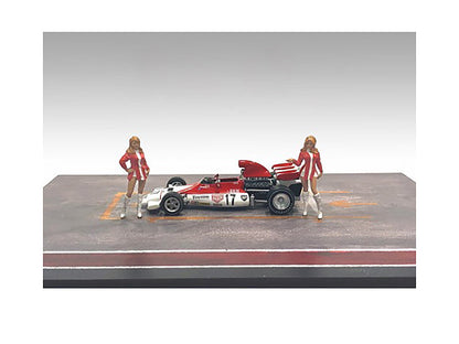 "Race Day" Two Diecast Figures Set 6 for 1/43 Scale Models by American Diorama  free shipping USA