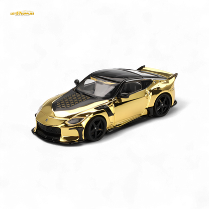Mini-GT Nissan Z VeilSide FZ400 Gold Chrome LHD - Gold Chrome 1:64