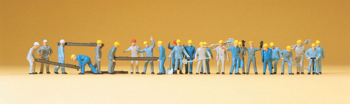 Preiser 14403 HO Scale Track Workers Figure Set