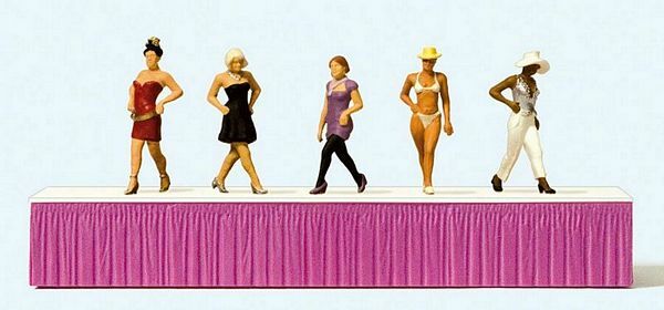 Preiser 10621 HO Scale Working People Women Fashion Models on the