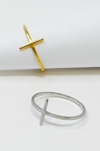Side Cross Ring by Ellisonyoung.com