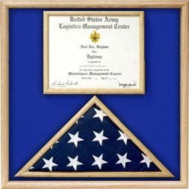 Air Force Flag and certificate Display case.