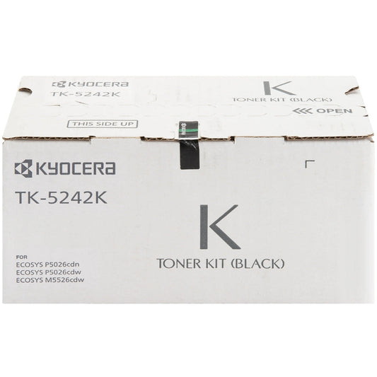 New, Pre-owned, Original Kyocera TK-5242K Standard Yield Black Toner Cartridge
