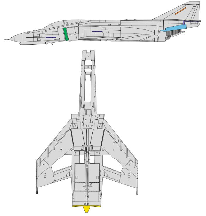 Eduard EX956 1/48 Mask Aircraft- F4E Surface Panels for MGK