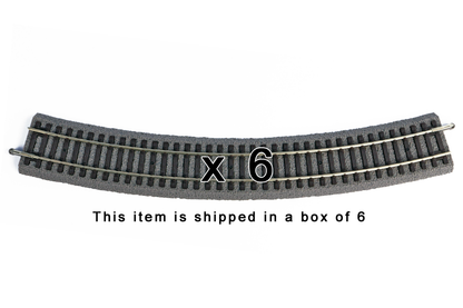 Piko 55414 HO Scale Roadbed Curved Track R4/30, Box of 6
