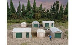 Walthers Cornerstone 933-4123 HO Metal Yard Shed Kit