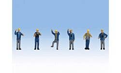 Walthers SceneMaster 949-6046 HO 1960s & 70s Yard Crewmen pkg(6)