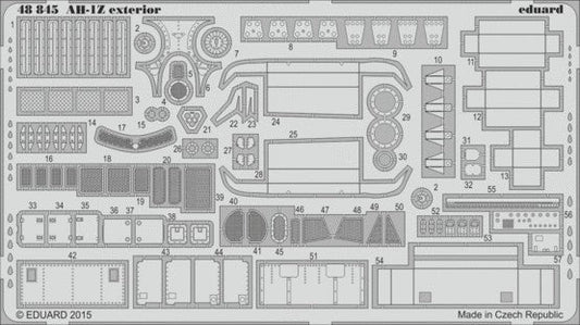Eduard 48845 1/48 Aircraft- AH1Z Exterior for KTY