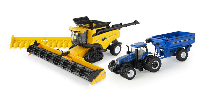 Ertl 13996 1/64 New Holland CR8.90 SmartTrax Combine Playset