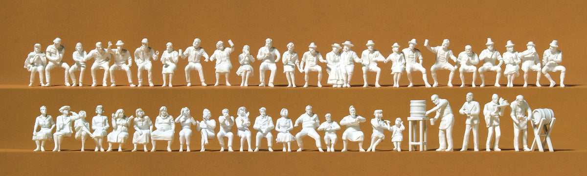 Preiser 16356 HO Scale People at the Beer Garden Kit, 46