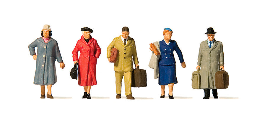 Preiser 10662 HO Scale Era III Passengers Set 1 Figures