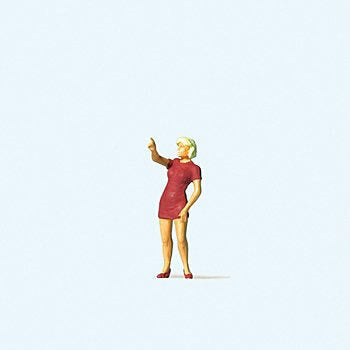 Preiser 28190 HO Scale Woman Pointing Her Finger