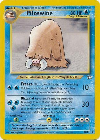 Piloswine (44/111) [Neo Genesis Unlimited]