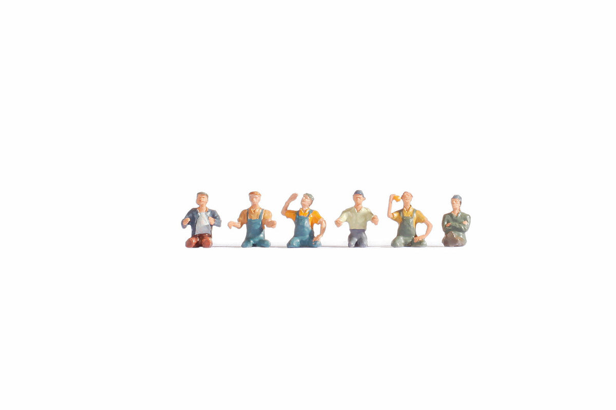 Noch 15244 HO Scale Truck Drivers & Passenger Set, 6 pcs