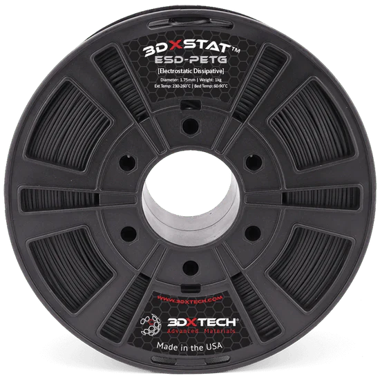 3DXSTAT™ ESD-PETG 1.75mm 3D Printer Filament by 3DXTech Made in USA 750g