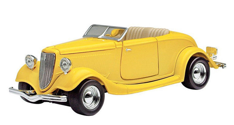 Motormax 73218AC-Y 1/24 1934 Ford Convertible, Yellow