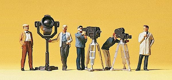 Preiser 10062 HO Scale People Working TV/Movie Crew