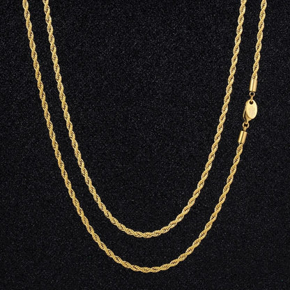 3mm Rope Chain by Bling Proud | Urban Jewelry Online Store