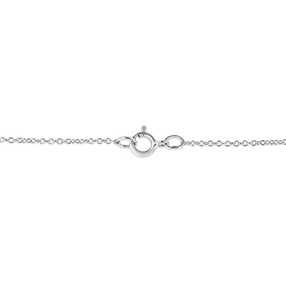 .925 Sterling Silver Diamond Accent Sunburst Milgrain 18" Pendant Necklace (I-J Color, I1-I2 Clarity) by Haus of Brilliance