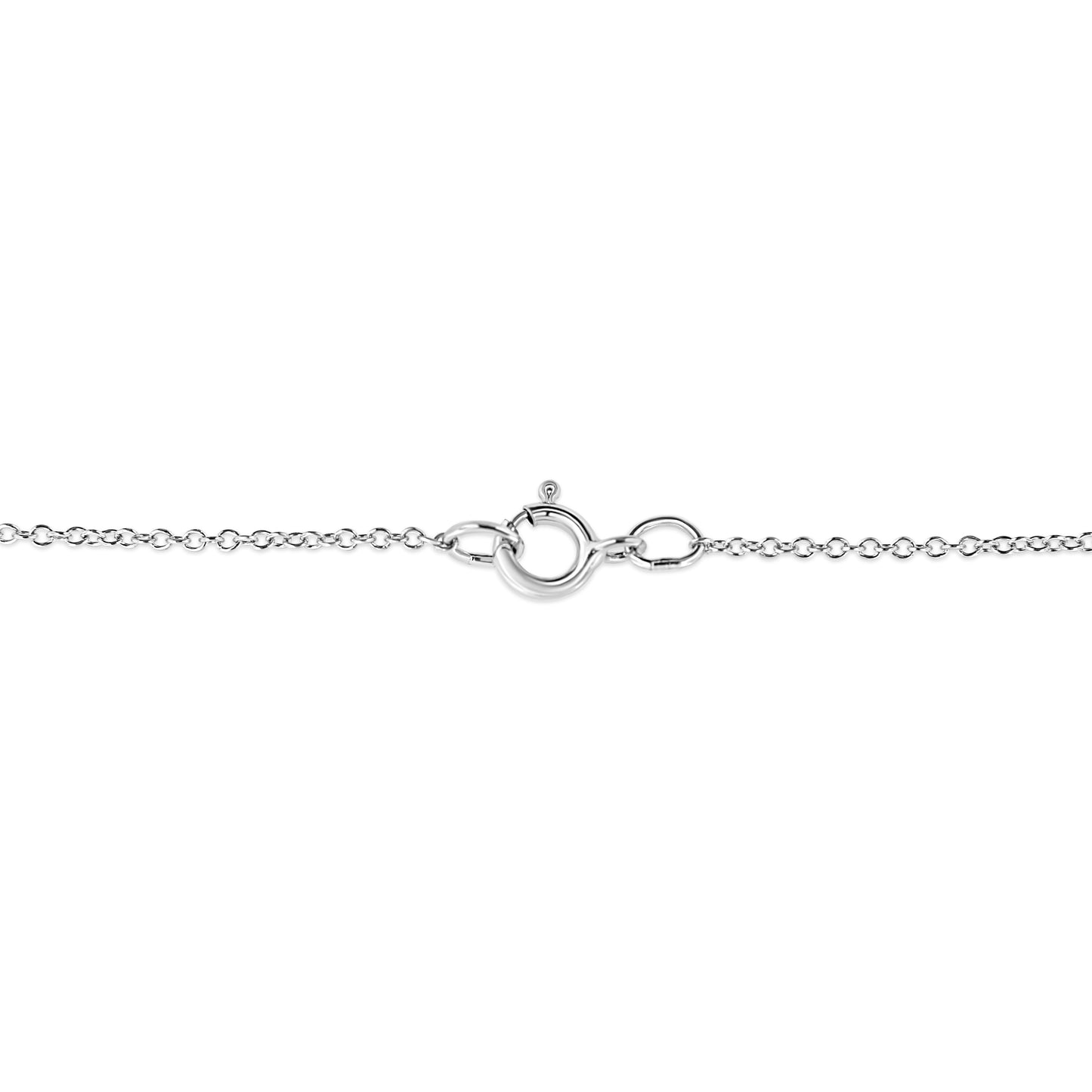 .925 Sterling Silver Pave-Set Diamond Accent Heart Shape 18" Pendant Necklace (I-J Color, I1-I2 Clarity) by Haus of Brilliance