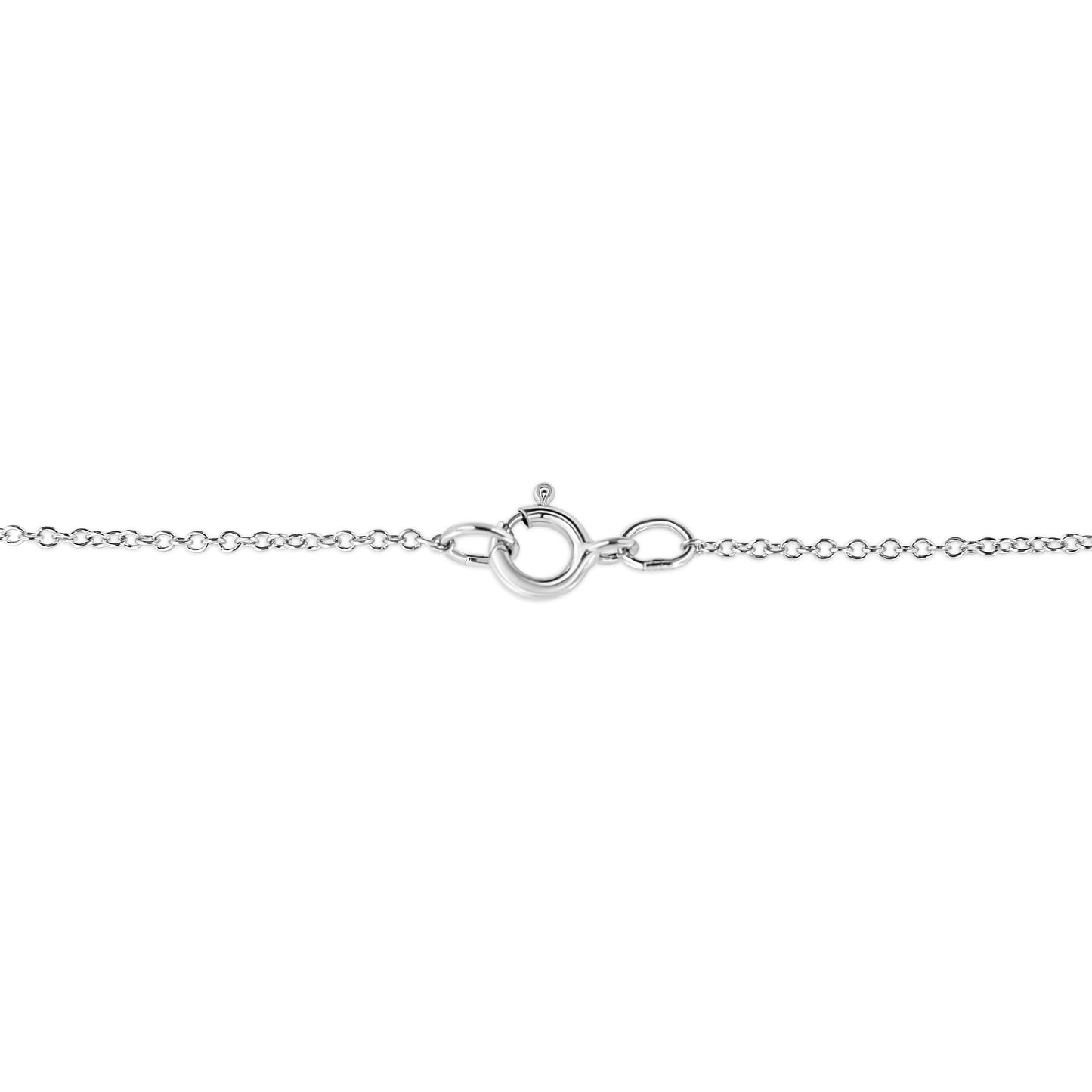 .925 Sterling Silver Pave-Set Diamond Accent Kite Shape 18" Pendant Necklace (I-J Color, I1-I2 Clarity) by Haus of Brilliance