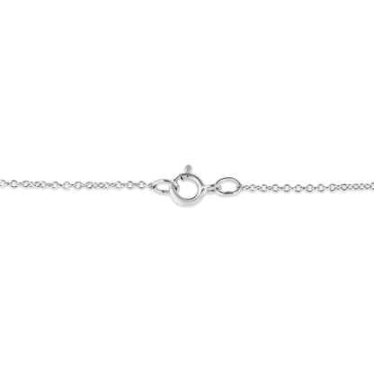 .925 Sterling Silver Prong-Set Diamond Accent Double Heart 18" Pendant Necklace (I-J Color, I1-I2 Clarity) by Haus of Brilliance