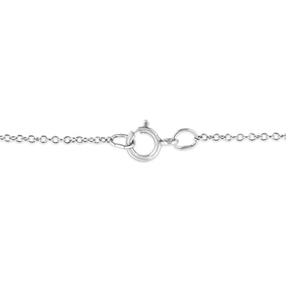 .925 Sterling Silver Prong-Set Diamond Accent Starfish 18" Pendant Necklace (I-J Color, I1-I2 Clarity) by Haus of Brilliance