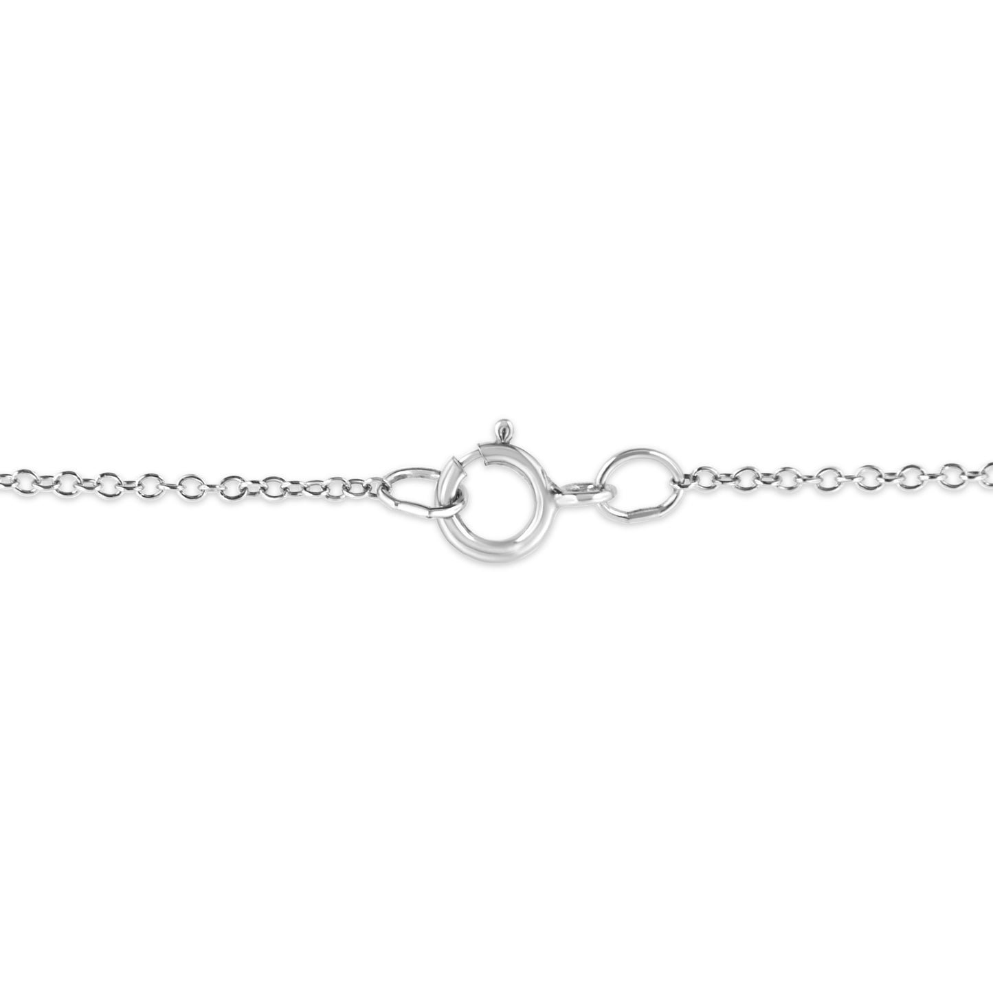 Matte Finish .925 Sterling Silver Diamond Accent Dancing Peace Sign 18" Pendant Necklace (I-J Color, I1-I2 Clarity) by Infinite Jewels