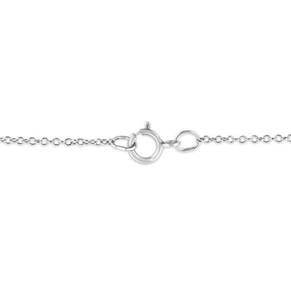 .925 Sterling Silver Prong-Set Diamond Accent Starfish Pendant Necklace (I-J Color, I1-I2 Clarity) - Size 18" by Haus of Brilliance