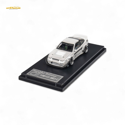 MicroTurbo Nissan 180SX Pandem Rocket Bunny White 1:64