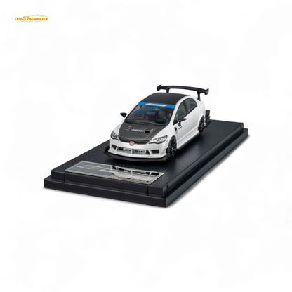 Microturbo Honda Civic Type R FD2 Spoon Sports - Metallic White 1:64