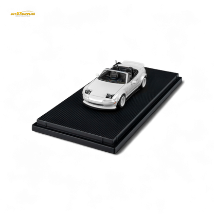 MicroTurbo Custom MX5 Rocket Bunny Metallic White 1:64