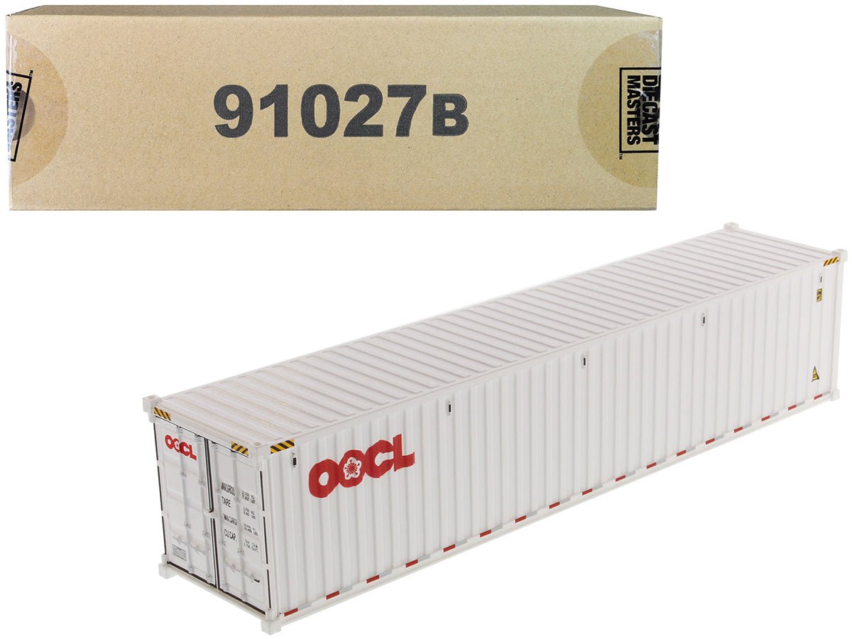 40' Dry Goods Sea Container "OOCL" White "Transport Series" 1/50 Model by Diecast Masters  free shipping USA