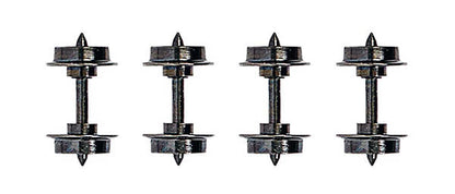 Busch 12299 HOn2 Scale Metal Wheelsets - Feldbahn -- pkg(4)