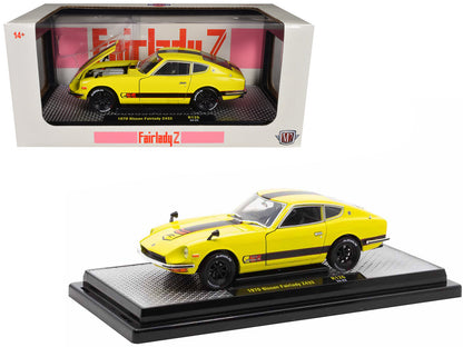 1970 Nissan Fairlady Z 432 RHD (Right Hand Drive) #3 Yellow with Black Stripes Limited Edition to 4250 pieces Worldwide 1/24 Diecast Model Car by M2 Machines  free shipping USA