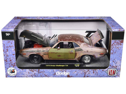 1970 Dodge Challenger T/A Rusted Limited Edition to 4050 pieces Worldwide 1/24 Diecast Model Car by M2 Machines