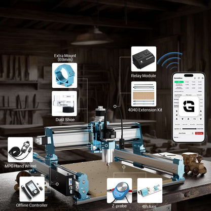 [Open Box] 4040-PRO MAX CNC Machine, 710W Trimmer