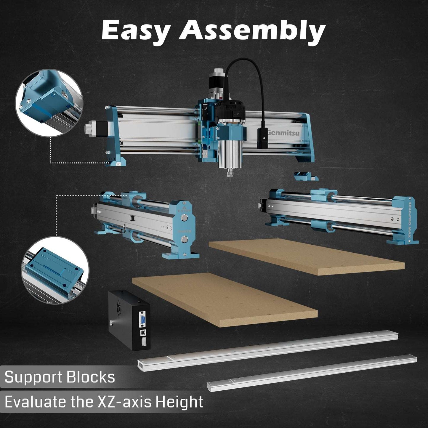 [Open Box] 4040-PRO MAX CNC Machine, 710W Trimmer