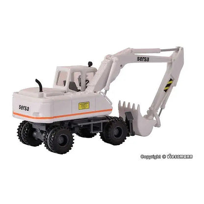 Kibri 11266 HO Scale Sersa Atlas 1604 Mobile Excavator - Kit -- White