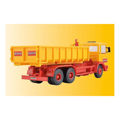 Kibri 14121 HO Scale Bolling Skip Loader Truck - Kit -- Yellow, Red