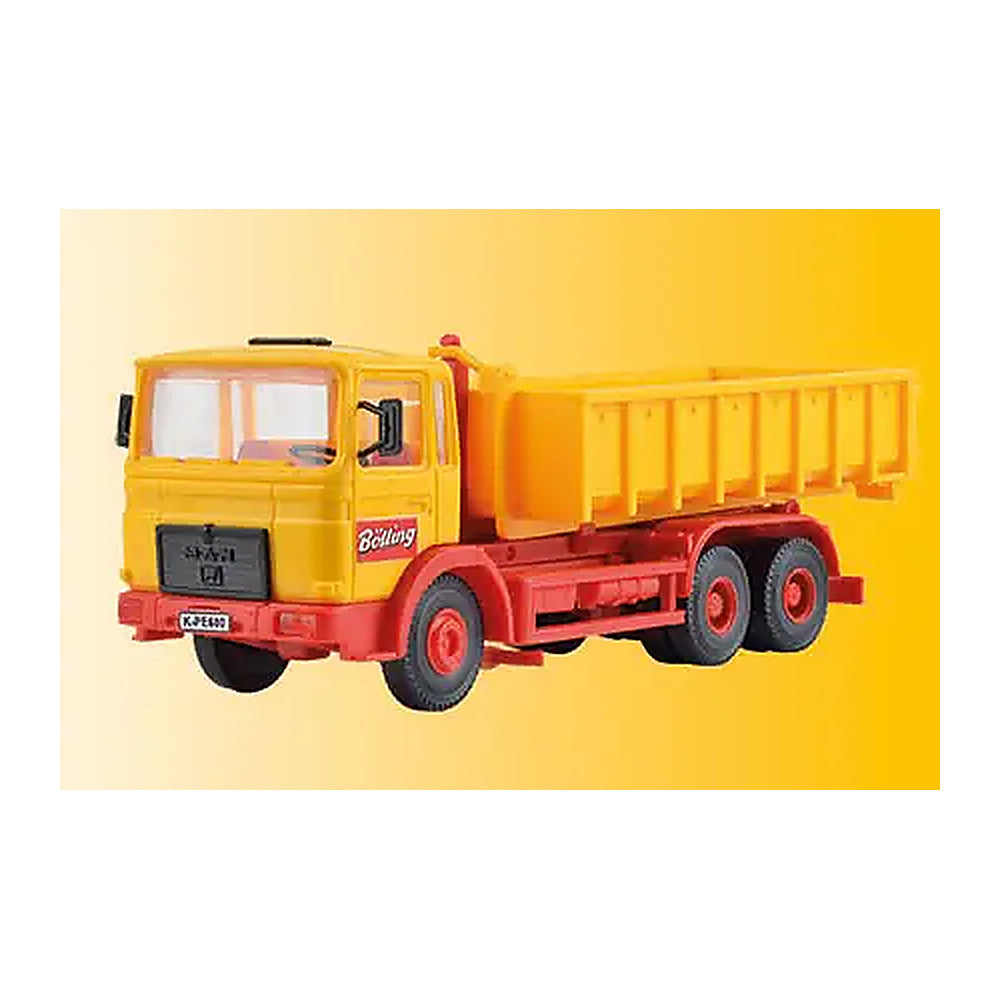 Kibri 14121 HO Scale Bolling Skip Loader Truck - Kit -- Yellow, Red