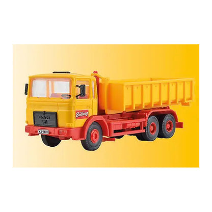 Kibri 14121 HO Scale Bolling Skip Loader Truck - Kit -- Yellow, Red