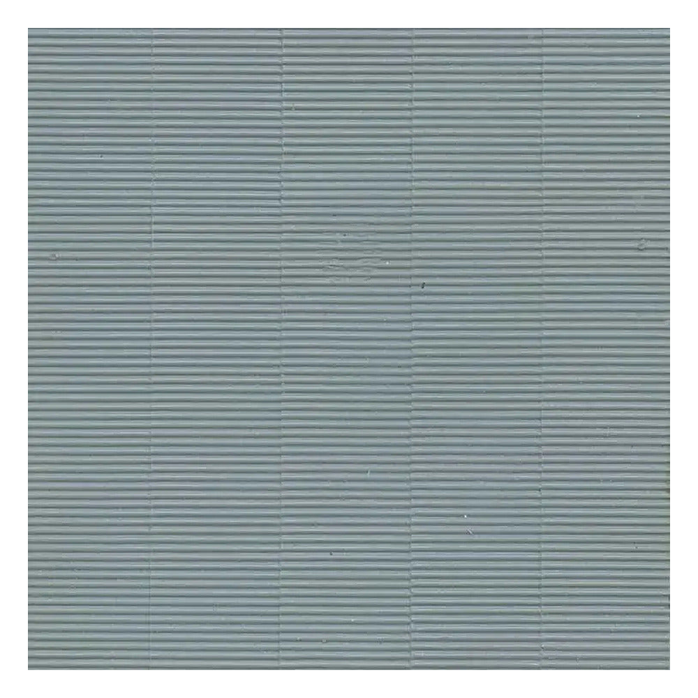 Kibri 34143 HO Scale Roof Sections -- Corrugated Metal (light gray)