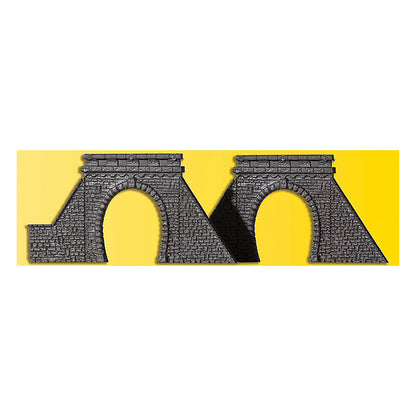 Kibri 36900 Z Scale Cut Stone Tunnel Portal w/Tunnel Liner 2-Pack -- Kit - 1-1/8 x 1-3/8"  2.8 x 3.5cm Opening