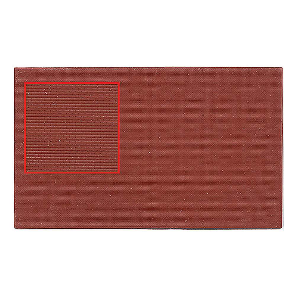 Kibri 37964 N Scale Wall Section -- Brick-Clinker (brown) 4-5/8 x 7-13/16" 11.9 x 19.8cm Plastic Sheet