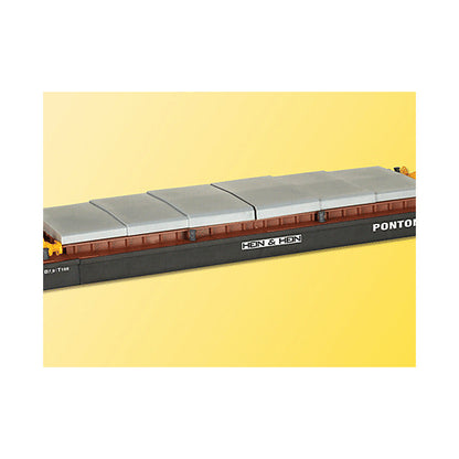 Kibri 38524 HO Scale Bulk Material Loading Barge -- 11 x 3-5/8 x 1-1/8"  27.5 x 9 x 2.8cm
