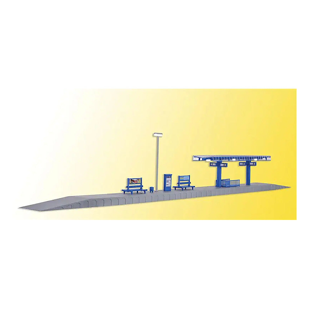 Kibri 39557 HO Scale Modern Platform w/LED Lights -- Kit