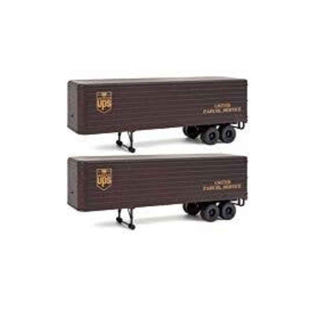 Walthers SceneMaster 949-2428 HO 35' Trailer UPS 2-Pack