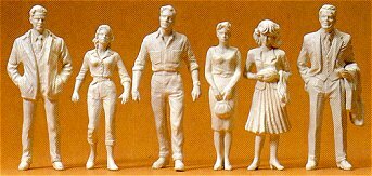 Preiser 45178 G Scale Unpainted Figures Passers-By