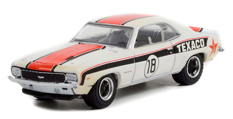 Greenlight 41140-B 1/64 Scale Texaco - 1969 Chevrolet Camaro Rs Running On